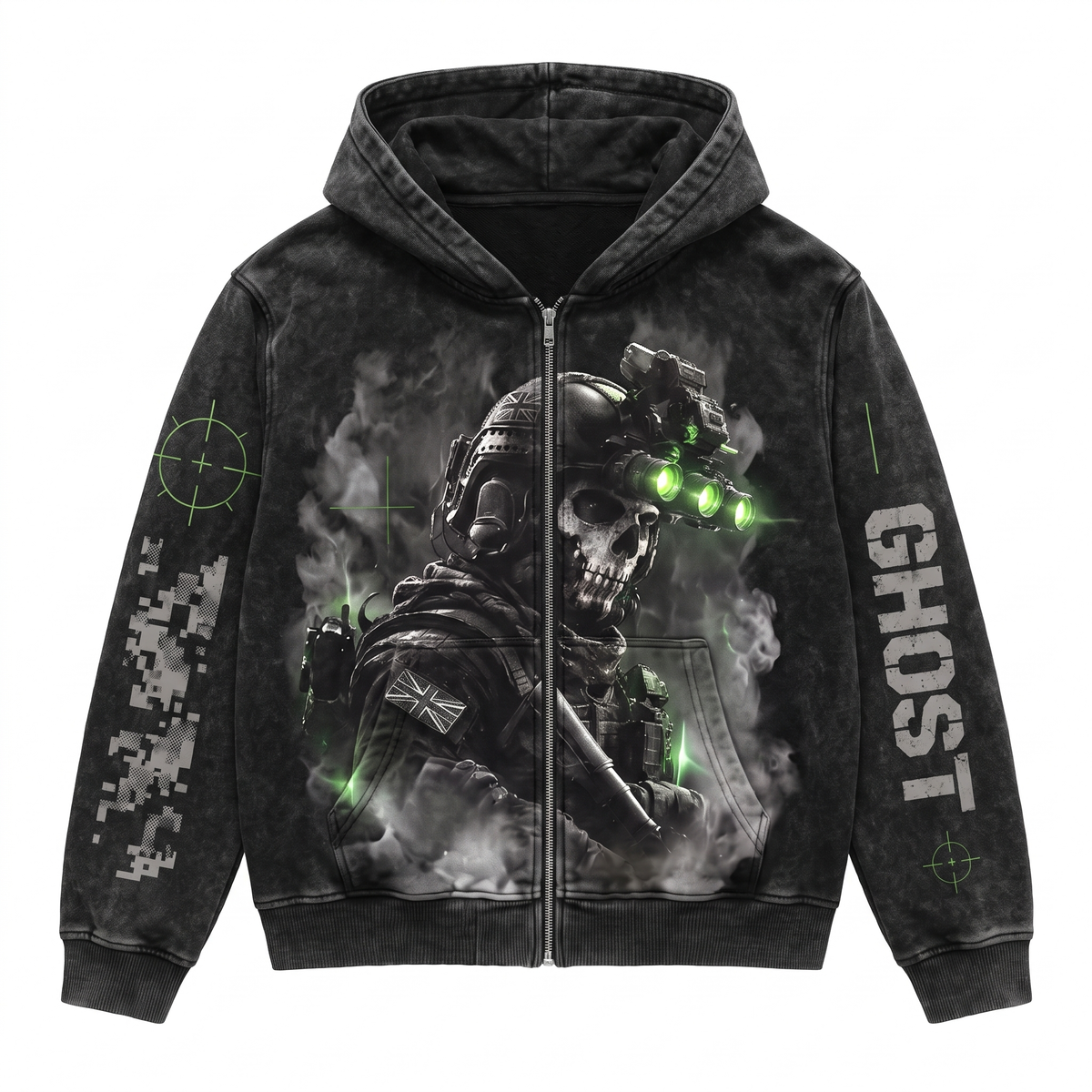 Ghost Comms hoodie front