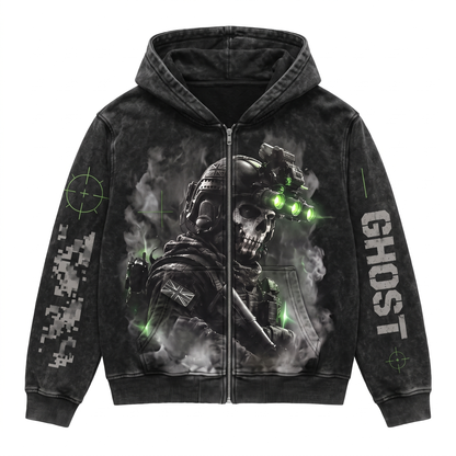 Ghost Comms hoodie front